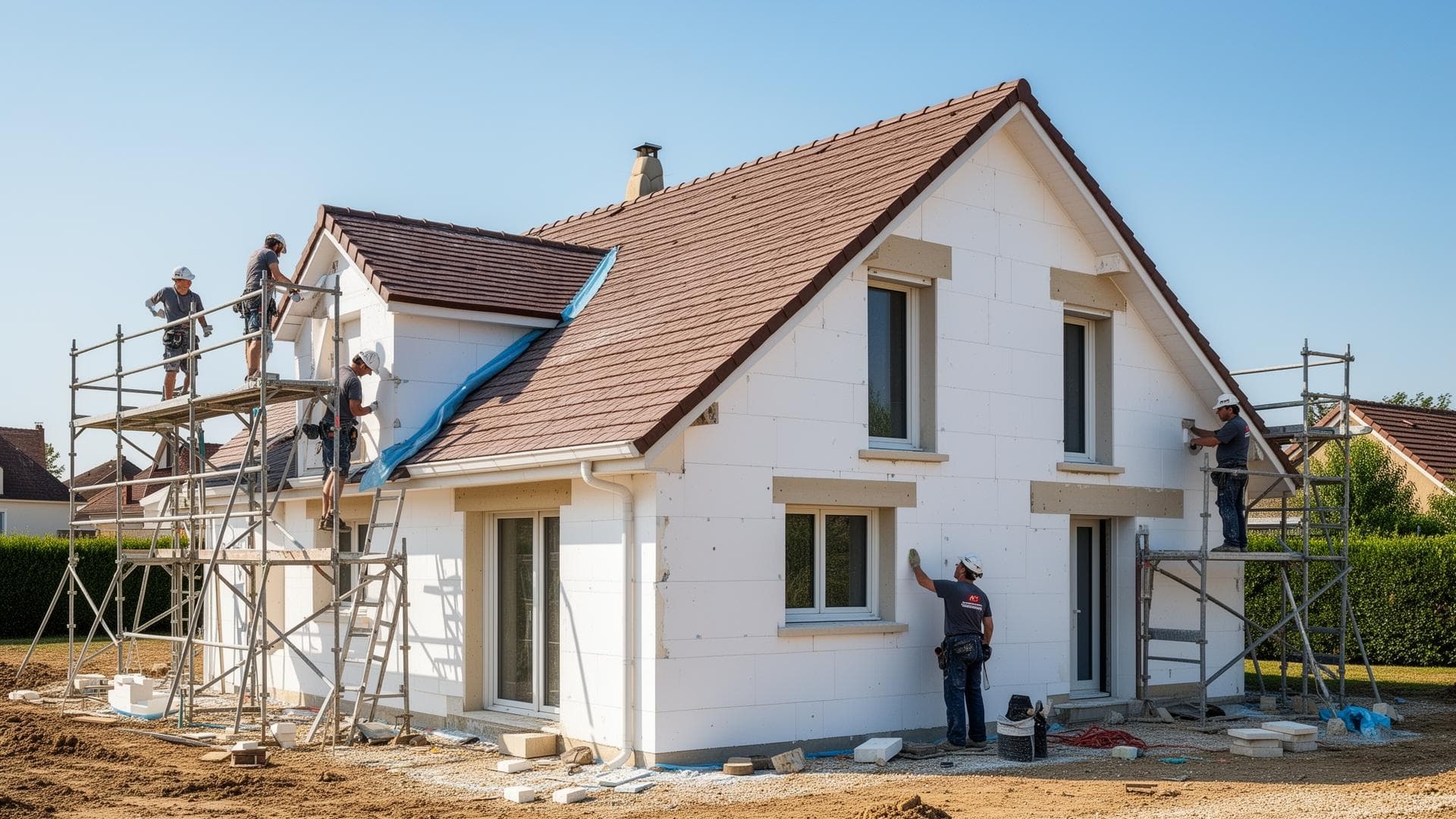 Isolation thermique par l'extérieur - Travaux professionnels