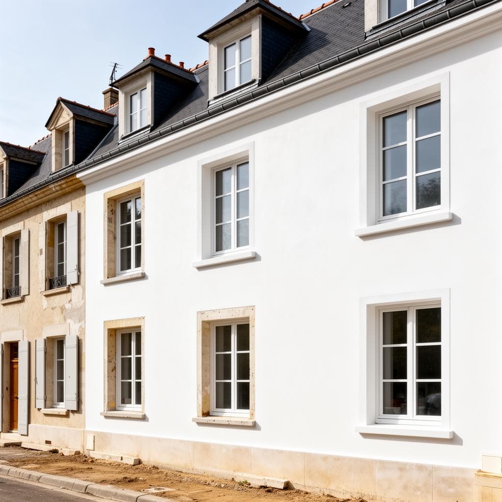 Rénovation façade et ITE à Meaux